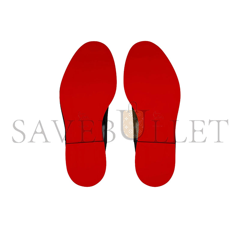 CHRISTIAN LOUBOUTINMEN'S BLACK BATTERSEA LEATHER CHELSEA BOOTS WITH SPIKES 3250079BK01